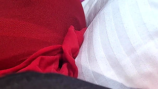 POV Elena Clark Full Red Encasement Sex