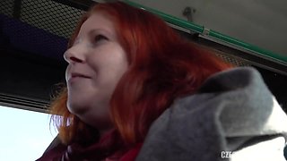 Czech luxurious mommy nailed in a public bus