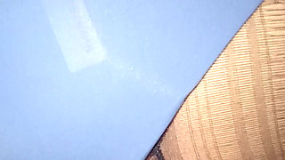 Stepniece in the Blue Lingerie with a Nice Ass