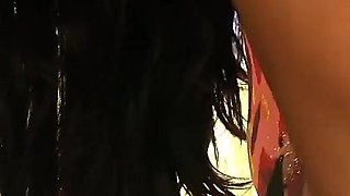 Buff Amber Rubs Big Clit and Plays with Toy Until She Cums