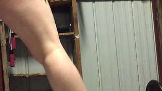 Nude Weight Lifting at Gym