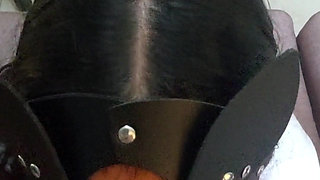 The Masked Girl Is Very Docile When She Has My Cock in Her Mouth
