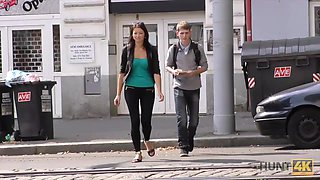 HUNT4K. Cash motivated steamy tourist to try coitus with...