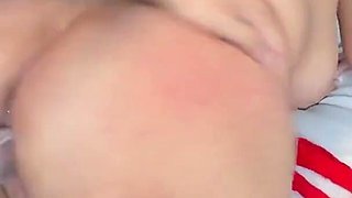 Lesbians Fucking with a Big Dildo on Strap-on