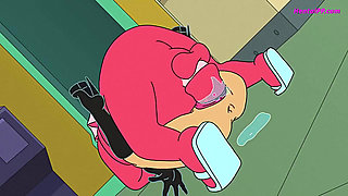 Amy and Zoidberg ( Cartoon )