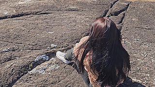 Husband Didn't Want to Accompany Wife to the Viewpoint, so I, the Tour Guide, Ate Her Hot Ass