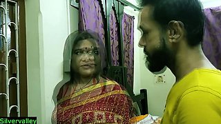 Indian xxx sexy Milf aunty secret sex with son in law!! Real Homemade sex