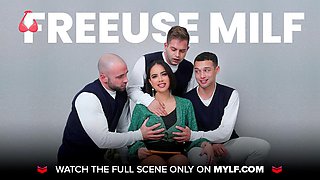 MYLF - Sexy Milf Let Hot Stud Plow Her Mature Pussy And Explode His Semen Inside Her: Porn