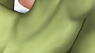 Hot Threesome Sex with a Muscular Big Boobs Orc Woman and a Hot Asian MILF - Cartoon Animated Porn Game - What a Legend!