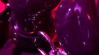 Rubber & Ava Fetishart Give Perv a Latex Footjob Part 1