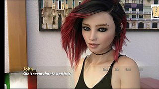 Big booty in an immersive hentai visual novel experience