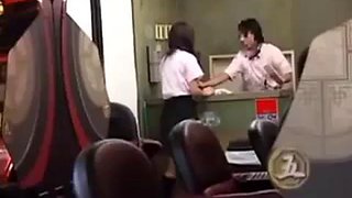 Asian Lesbian Seduction in a Penny Arcade