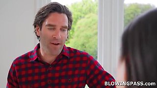 Teen 18+ Student 18+ Gives Private Tutor Blowjob - Lulu Chu