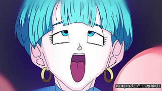 Cheating Wife Bulma's Gets A Birthday Gangbang