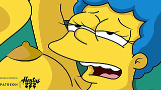 HOMER IS CHEATED MARGE FUCKS CARL CARTOON PORN