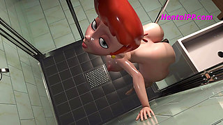 Dexter Mom On Horny Pill - Sex In The Shower - ( Cartoon Parody )
