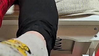 Sneakers and Sweaty Sock Worship