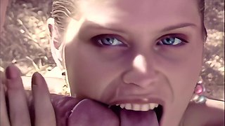 Blonde Twins in Wild Beach Holiday Backdoor Frenzy