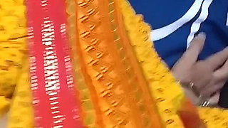 Desi Bhabhi in Yellow Sari Romantic Sex Vedio.