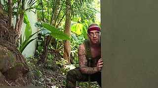 Cosplay busty babe hot gangbang scene