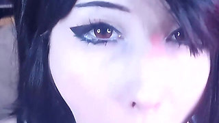 Tifa Lockhart Gives Deepthroat, Huge Tits Titjob and Makes Cloud Cum with Oiled Thighjob