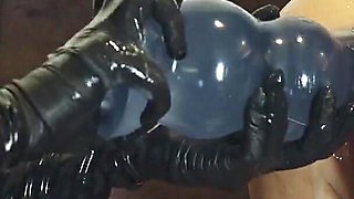 Femdom Extreme Anal Fisting of Submissive Cuckold