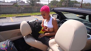 Ebony Bombshell Seduces with Wild Game Tease