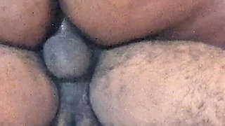 Anal Creampie _ Naughty Believer with a Big Ass Sitting on the Pastor Until His Ass Is Full of Cum
