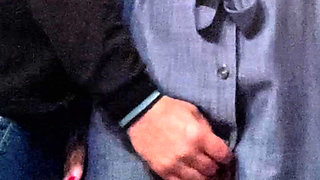 Stranger Fingered Horny MILF Before Work in the Subway