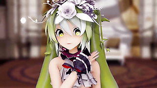 Hatsune Miku Conqueror Undress Dance Hentai Mmd 3D Blonde Hair Color Edit Smixix