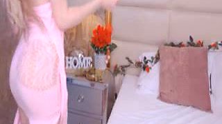 Sweet Horny Lady Rubbing Her Pussy