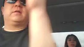 Fat dad in the car