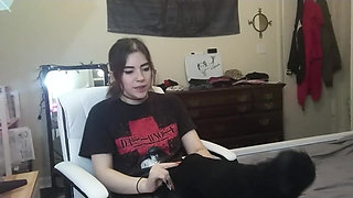 Nylon Tights Ripping and Masturbation