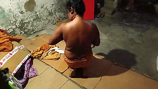 Big Ass bhabhi Changing her cloth and boy watchig on her bhabhi caught him and punish him with fucking