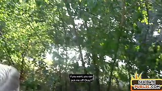Public amateur MILF fucked outdoor after casting by sex date
