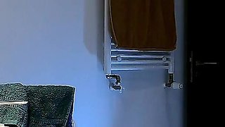 Cute and Hot Sexy Tight Pussy Cheerleader Shows Her Shaved and Wet Pussy Under Her Mini Skirt in the Bathroom