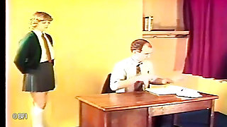 Poor teen hottie gets ass spanked on class