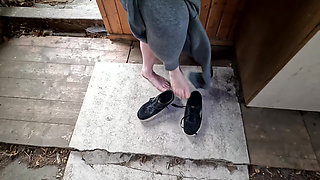 labia pulling and beating breasts