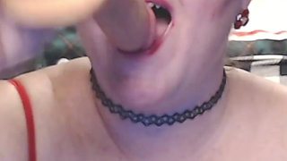 Slut Sucks Like a Pro - Cam Show Tease