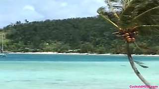 Cuckolds MILF and Her Sissy Husband on Tropical Vacation