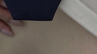 Girls-only Apartment in Japan. Serious Girl Do Workout While Spill Out Boobs From Miniskirt Uniforms and Thong Wedgie Camel Toe