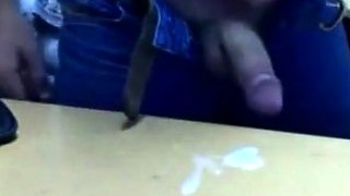 Big-Cocked Amateur Jerks Off