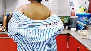 Sexy Indian Step Sister Hardcore Hot Sex with Her Step Brother in Kitchen