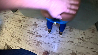 Shiny Cameltoe Tease, Hard Spanking, Deep Blowjobs & Rough Doggy with Double Cumshot 302