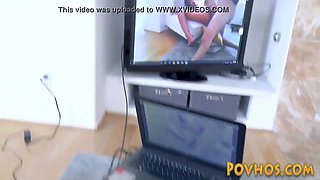 Mexican amateur pov riding penis and giving fellatio