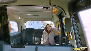 Faux cab - nervous passenger is calmed by my hardcore Big Cock in her pussy