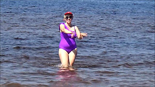 Wet Swimsuit Step-mom
