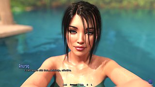 Crazy Step Sister Swimming Naked in the Forest and Got Caught - 3D Hentai Animated Porn - Life in Santa County