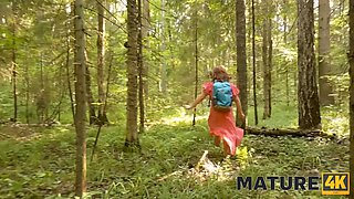Mature4k. plump mature lady has snatch filled with man's dick in sauna