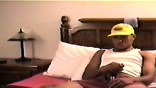 Skinny latino dude enjoys solo wanking